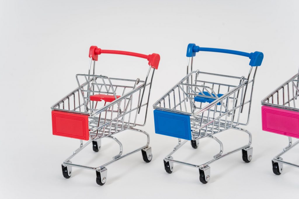 Empty Shopping Carts - Image from pexels.com